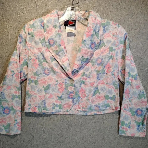 Sugar Kaine 2 pc Cullottes & Top Embroidered Floral  Pink/Blue/White in Size 12 - Picture 2 of 15